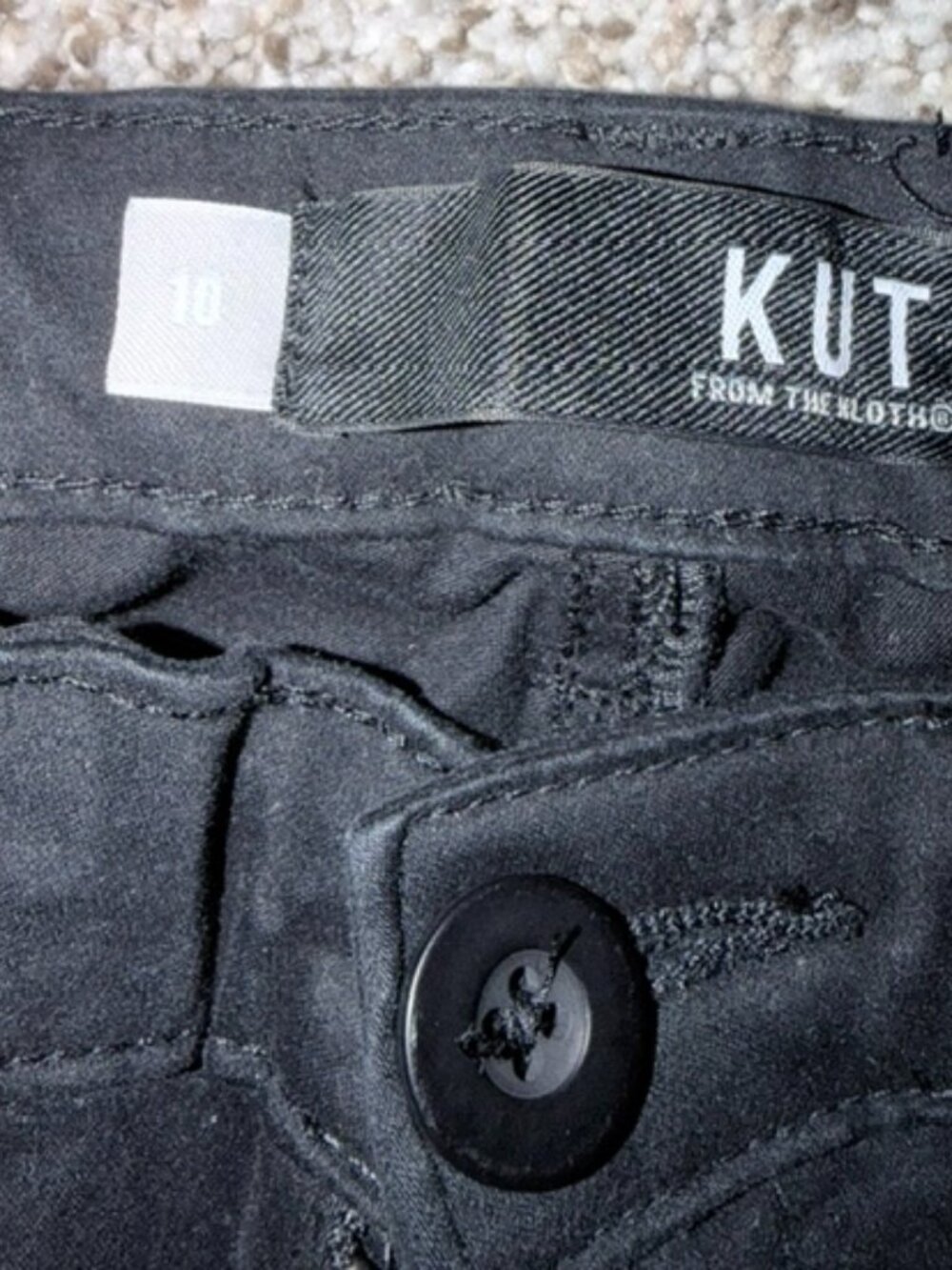 KUT from the Kloth Chris High Waist Cotton Blend Utility Joggers Size 10 - Picture 2 of 4